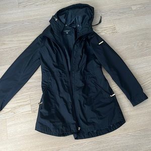 Laundry by Shelli Segal Hooded Cinch Zip Raincoat